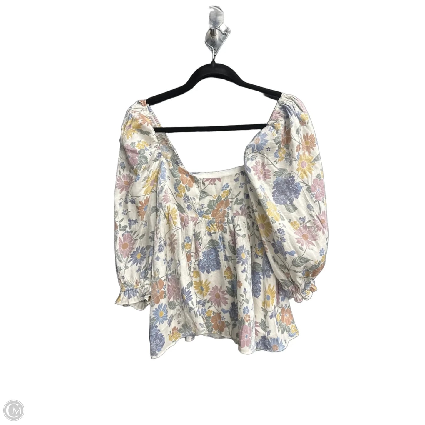 Top Short Sleeve By Storia In Floral Print, Size: S