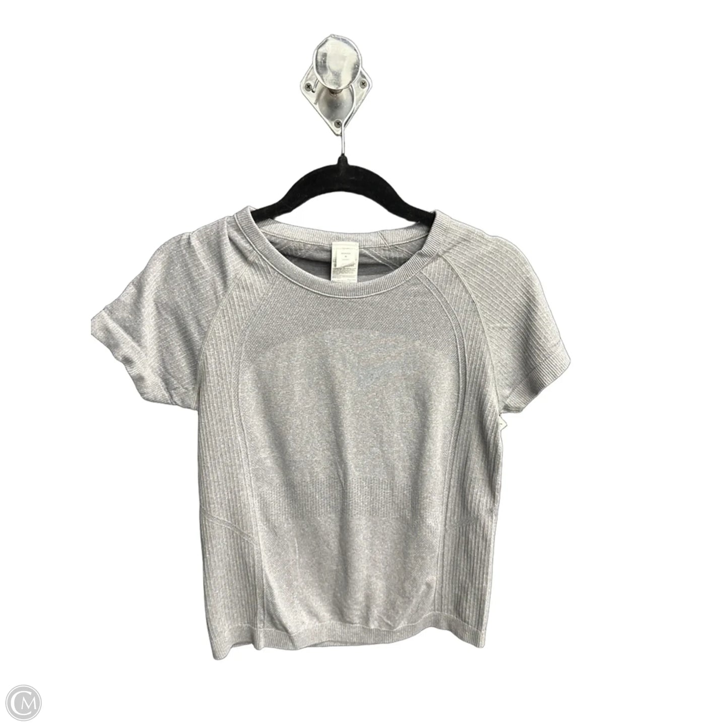Athletic Top Short Sleeve By Old Navy In Grey, Size: M