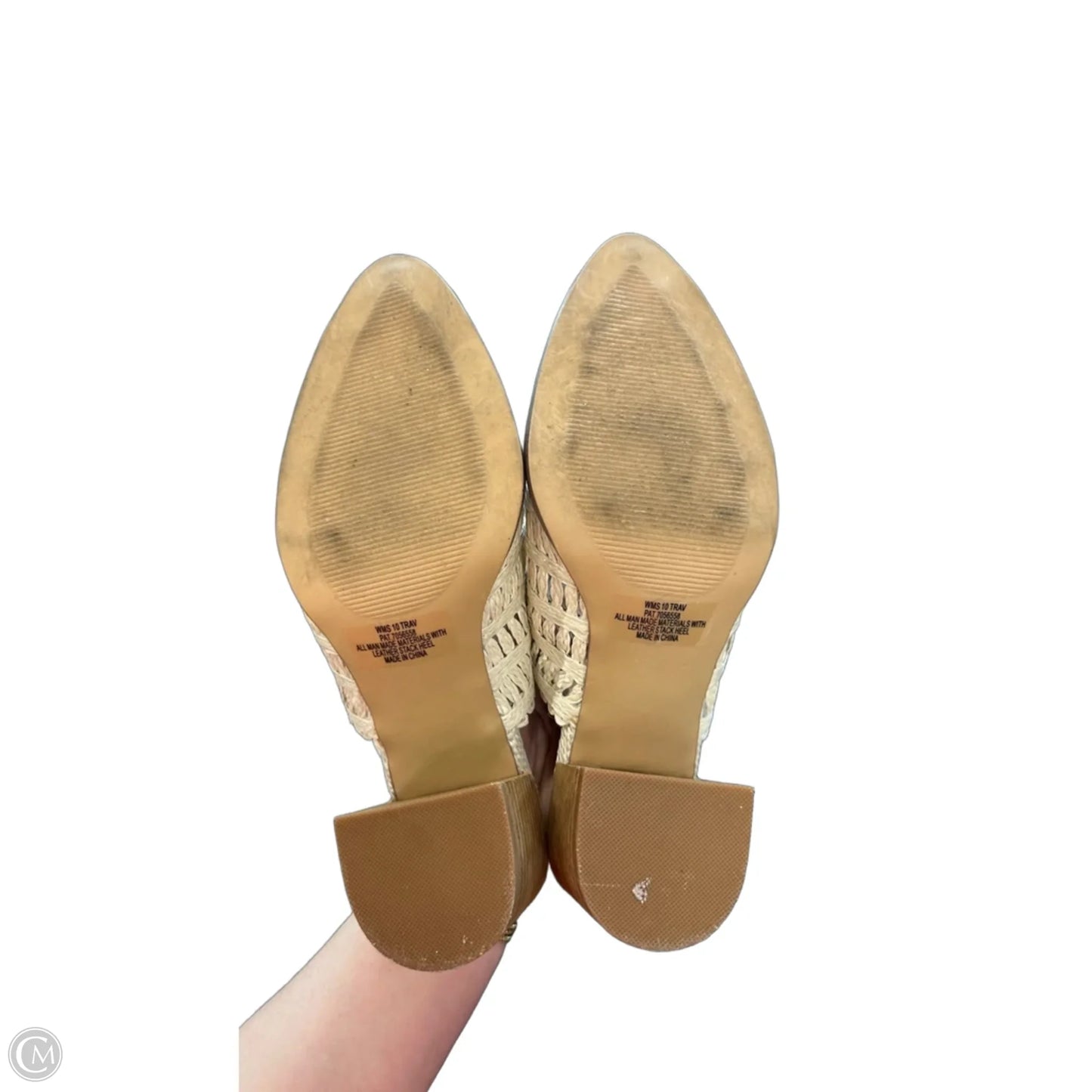 Shoes Heels Block By Dolce Vita In Cream & Tan, Size: 10