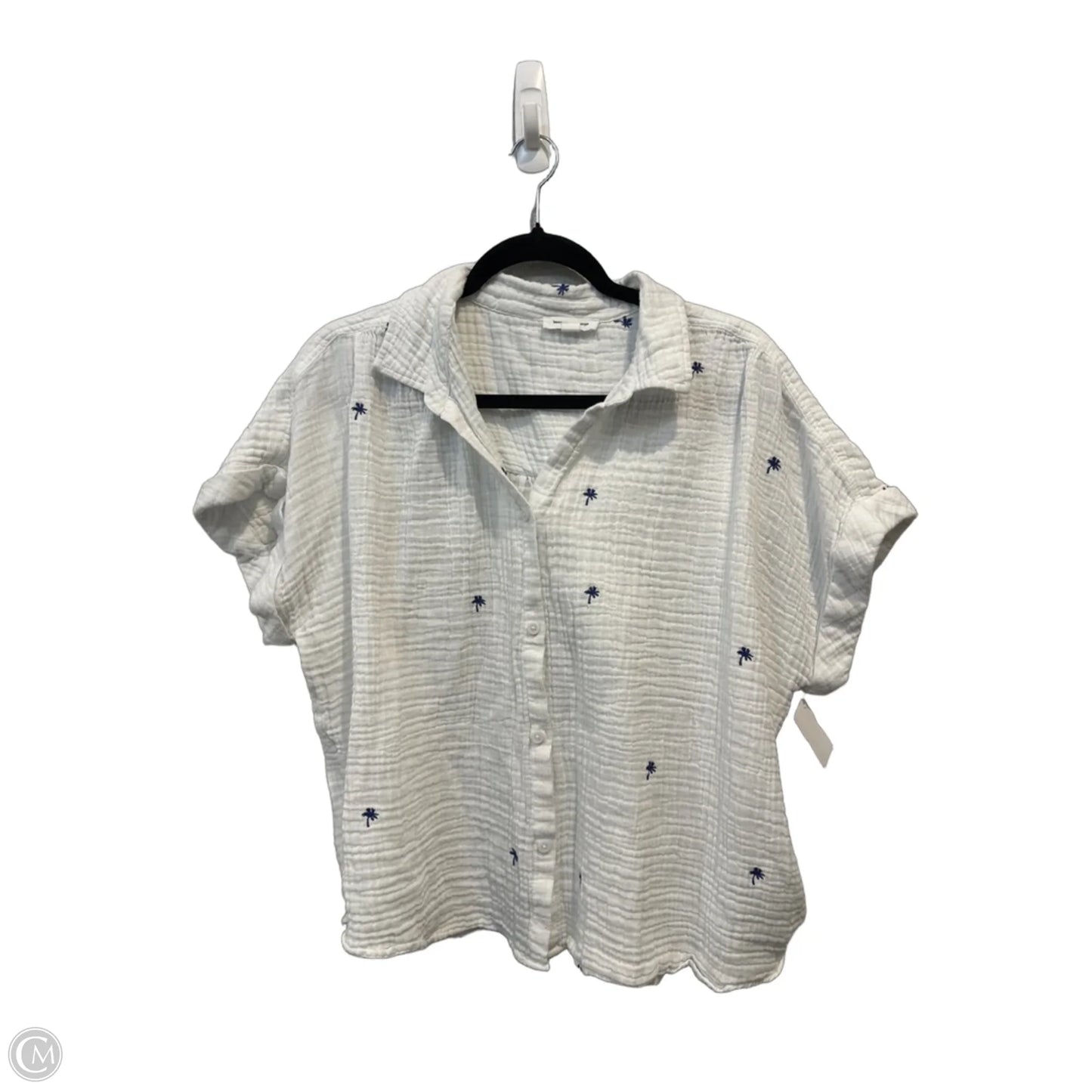 Top Short Sleeve By Beachlunchlounge In White, Size: Xl