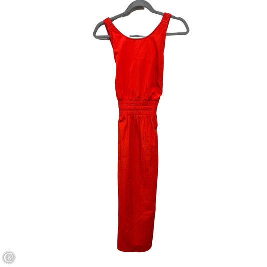 Dress Casual Midi By A New Day In Red, Size: M