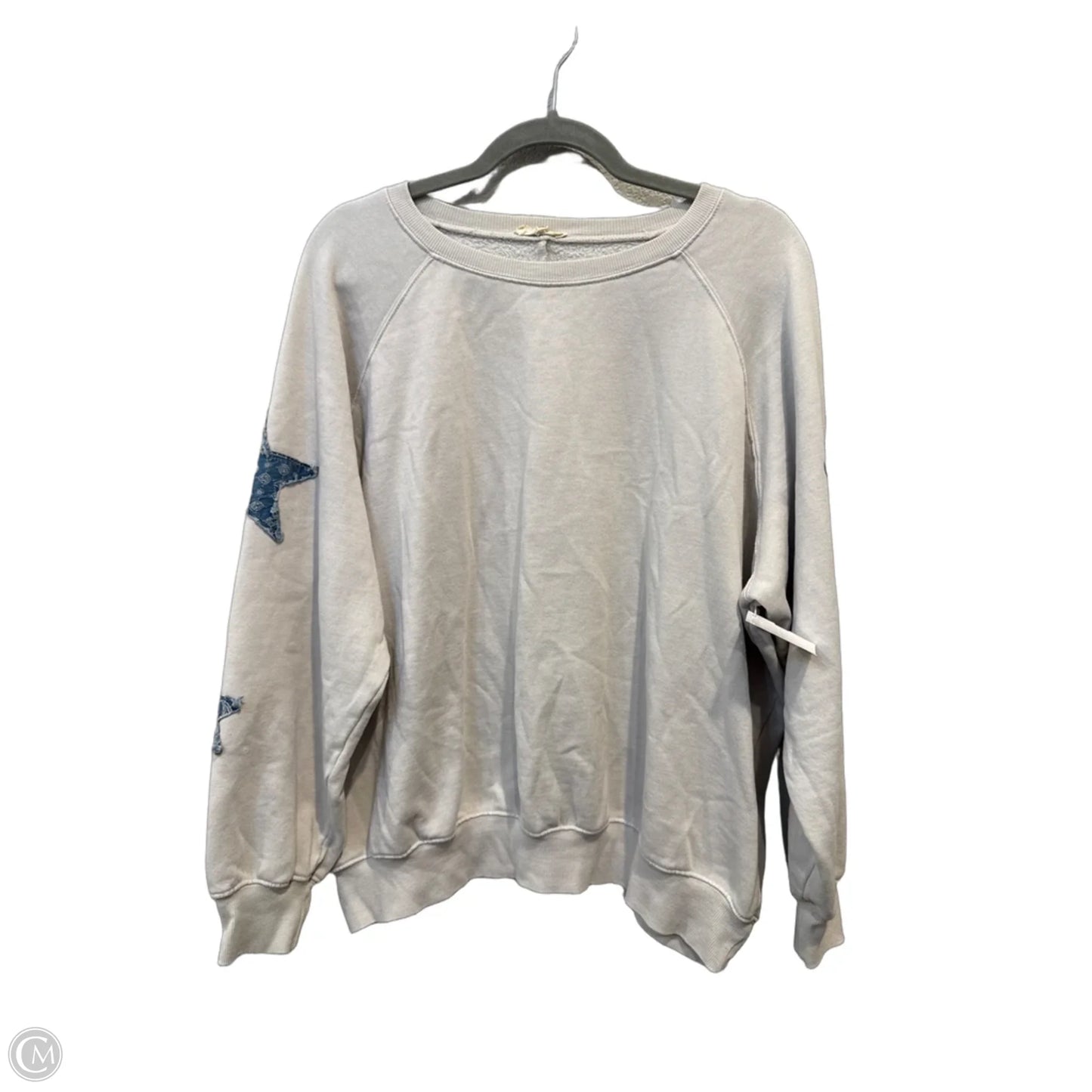 Sweatshirt Crewneck By Easel In Grey, Size: M