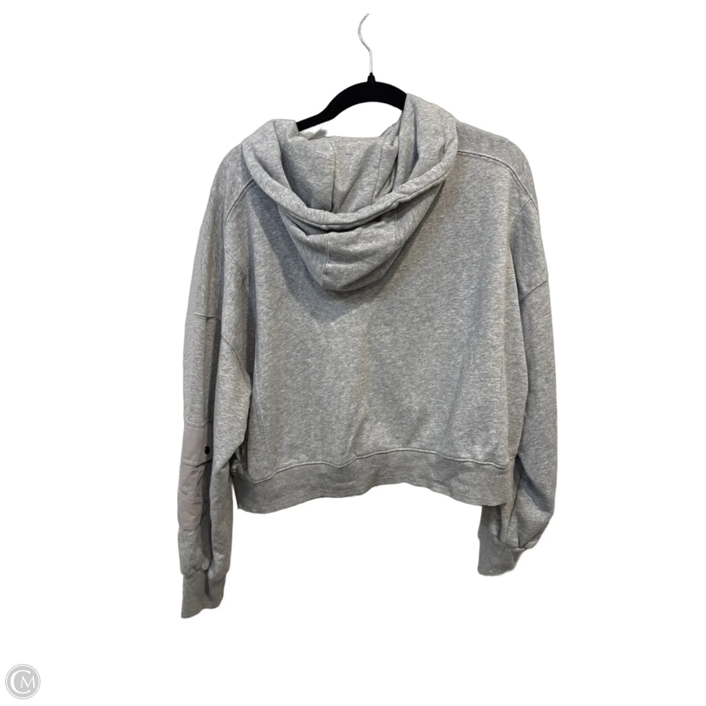 Sweatshirt Hoodie By Clothes Mentor In Grey, Size: M