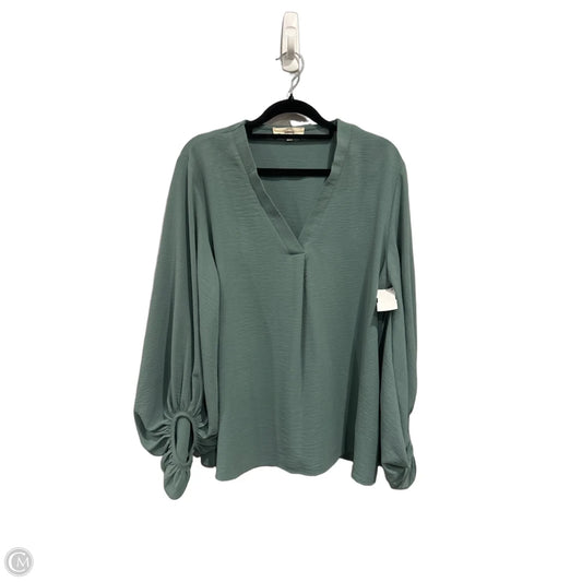 Top Long Sleeve By Entro In Green, Size: S