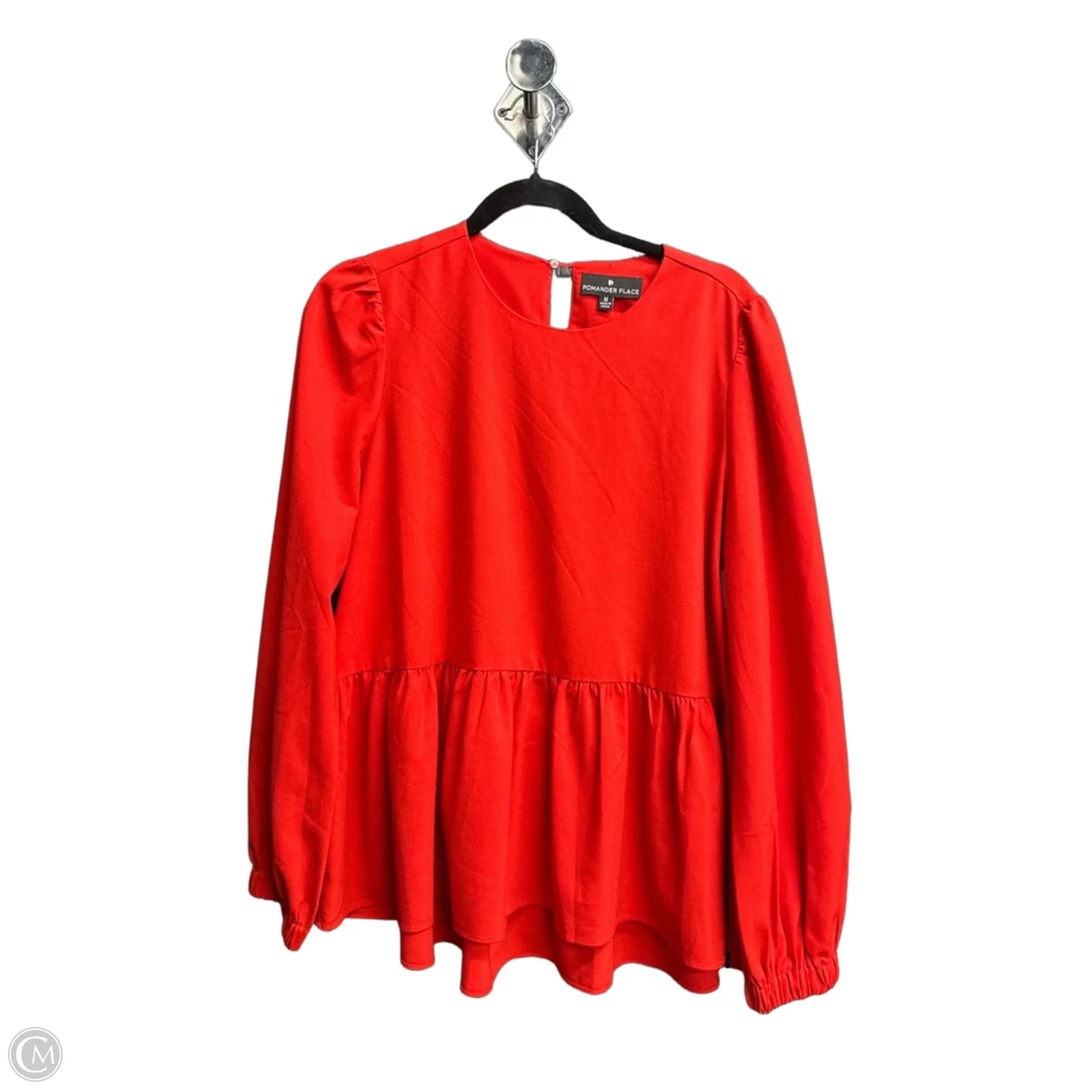 Top Long Sleeve By Pomander Place In Red, Size: M