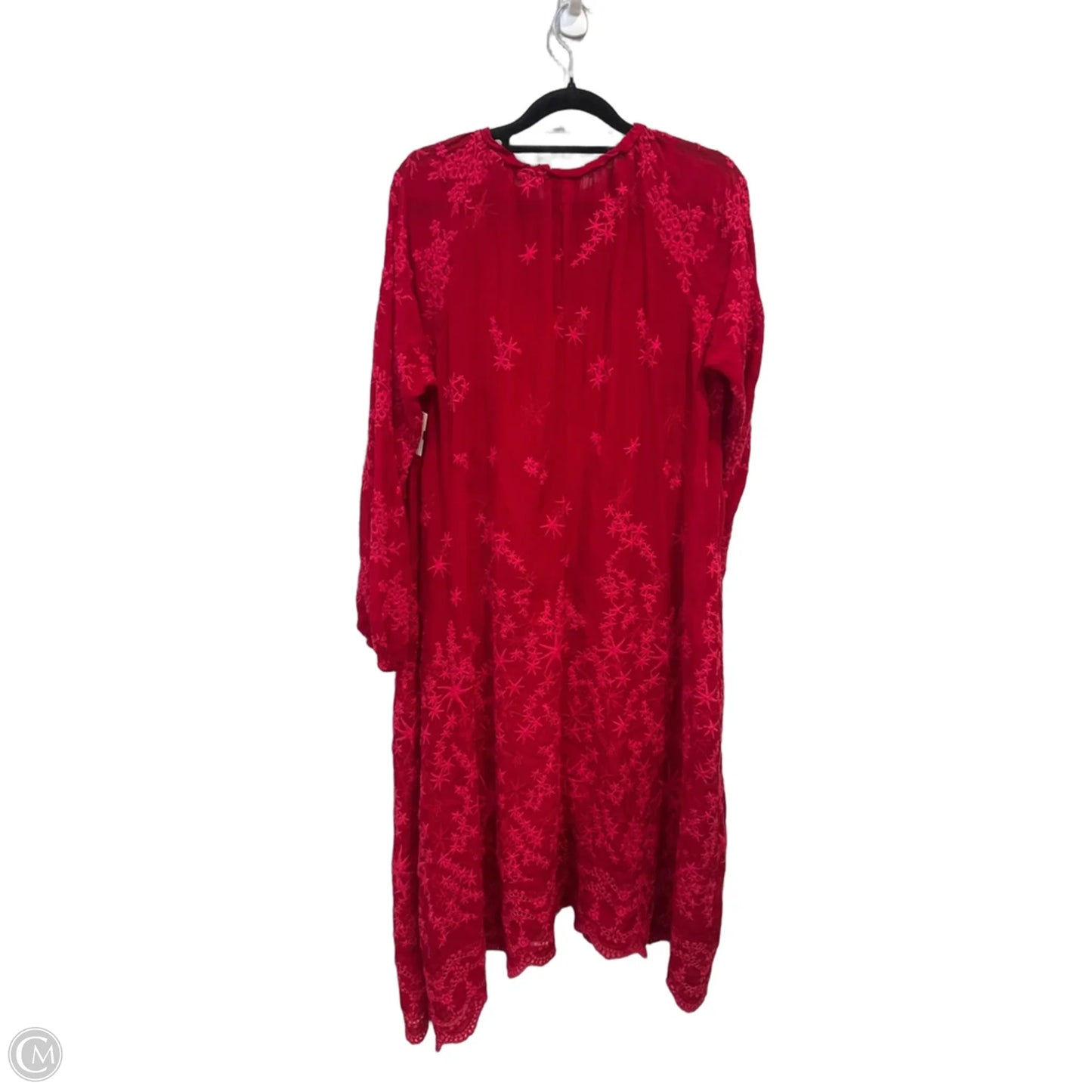 Dress Casual Maxi By Johnny Was In Pink & Red, Size: S