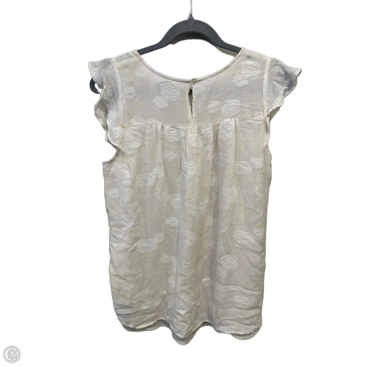 Top Sleeveless By Loft In White, Size: M