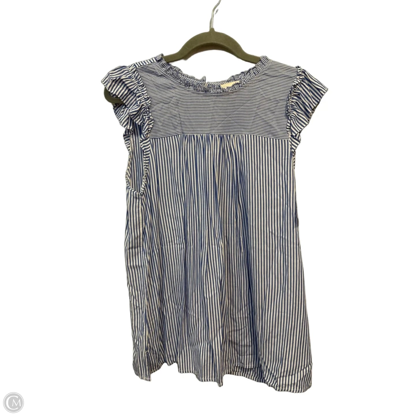 Top Sleeveless By Loft In Striped Pattern, Size: M