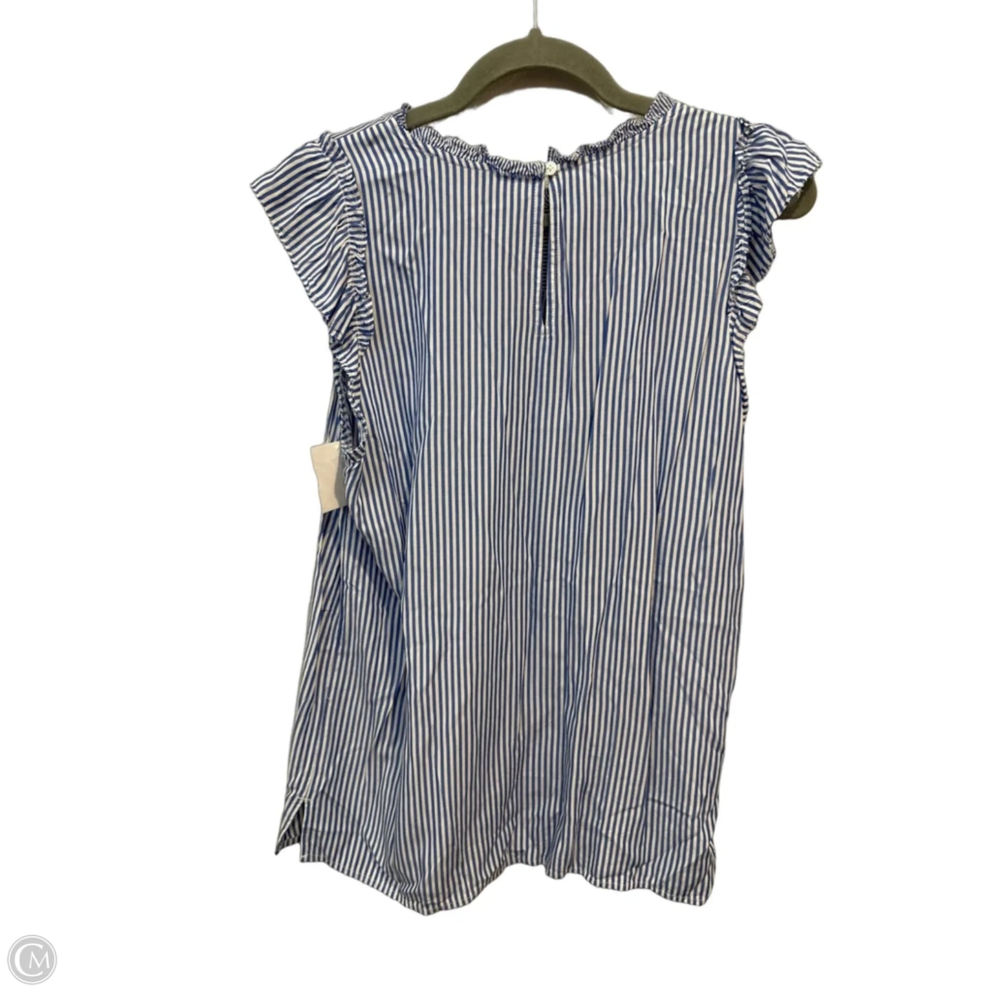 Top Sleeveless By Loft In Striped Pattern, Size: M