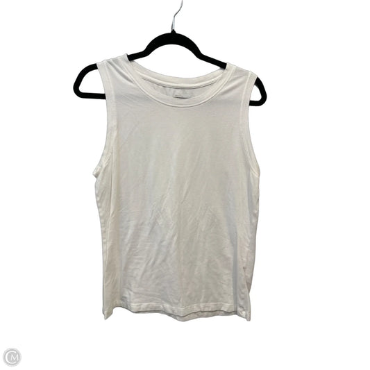 Top Sleeveless By Banana Republic In White, Size: M