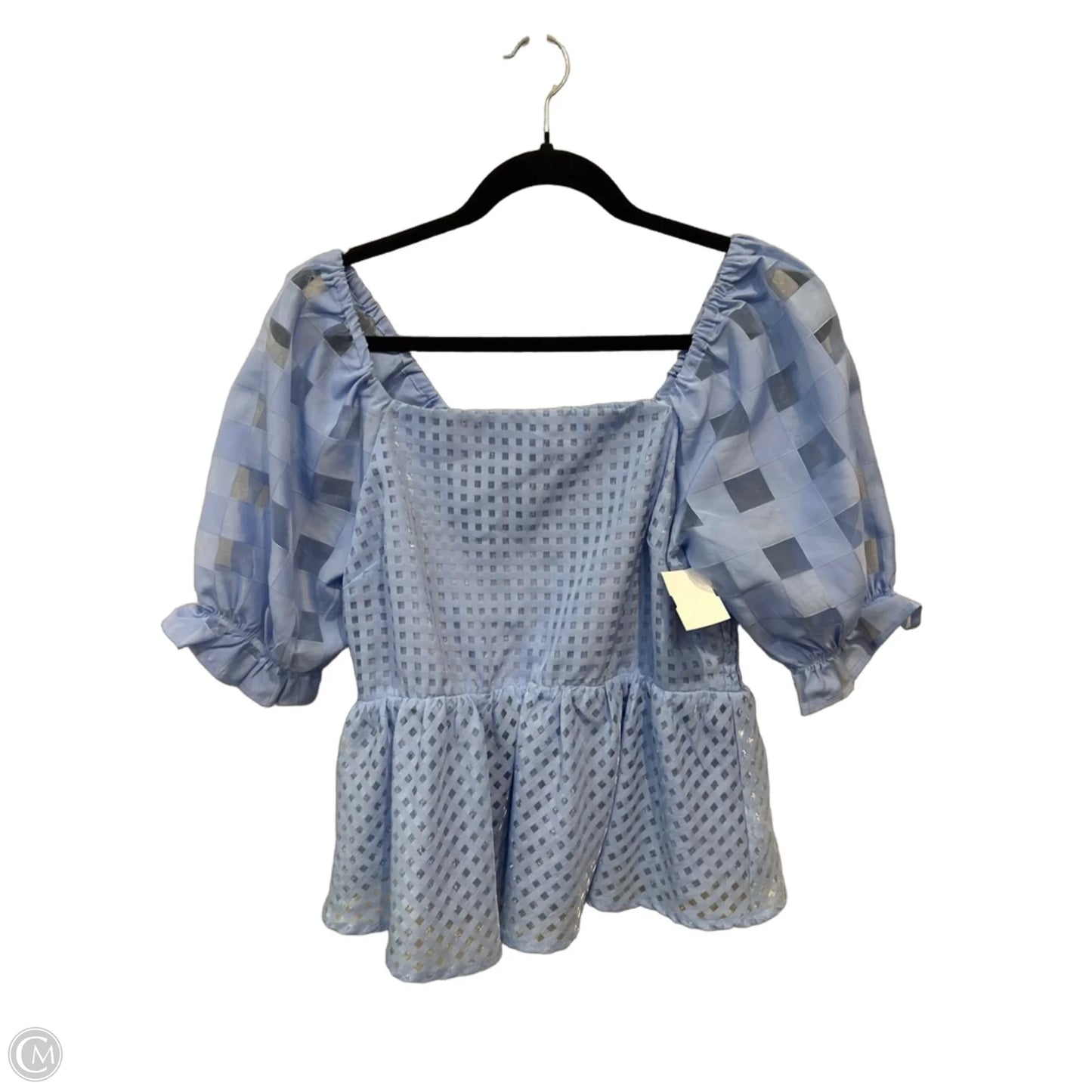 Top Short Sleeve By Umgee In Blue, Size: M
