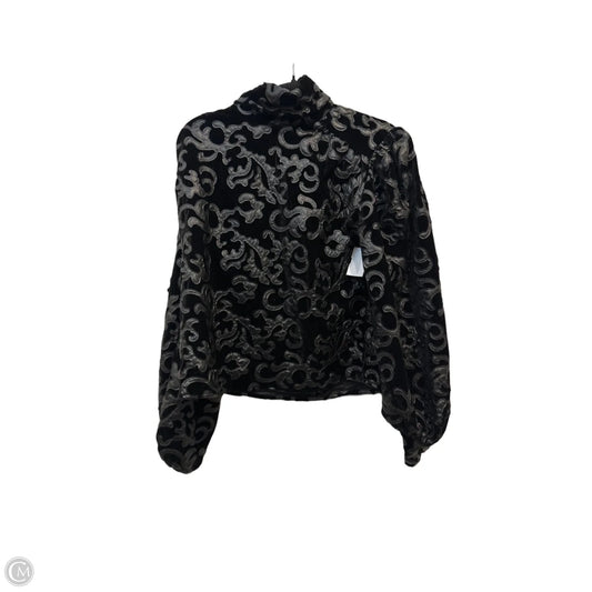Top Long Sleeve By Zara In Black, Size: M