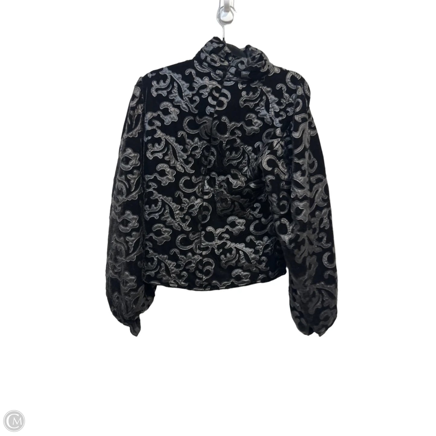 Top Long Sleeve By Zara In Black, Size: M