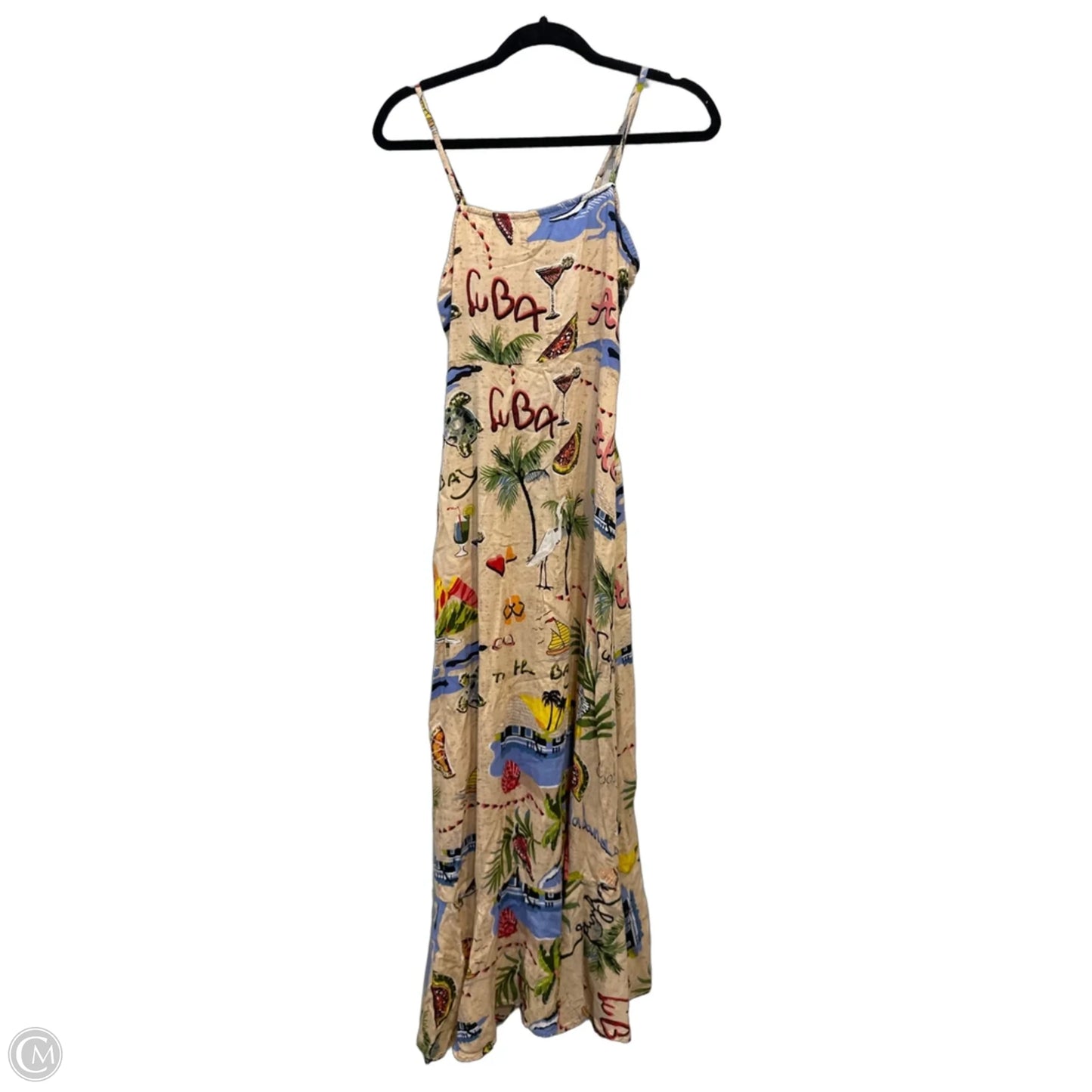 Dress Casual Maxi By Clothes Mentor In Tropical Print, Size: M
