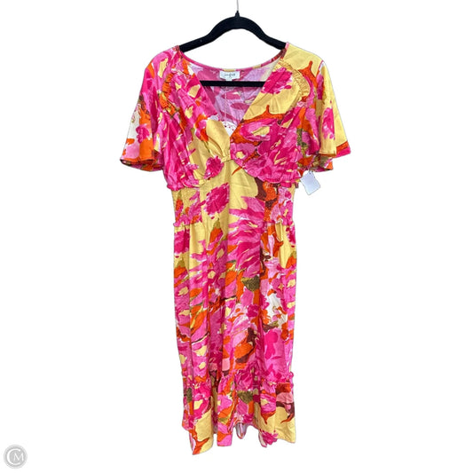 Dress Casual Midi By Umgee In Floral Print, Size: L