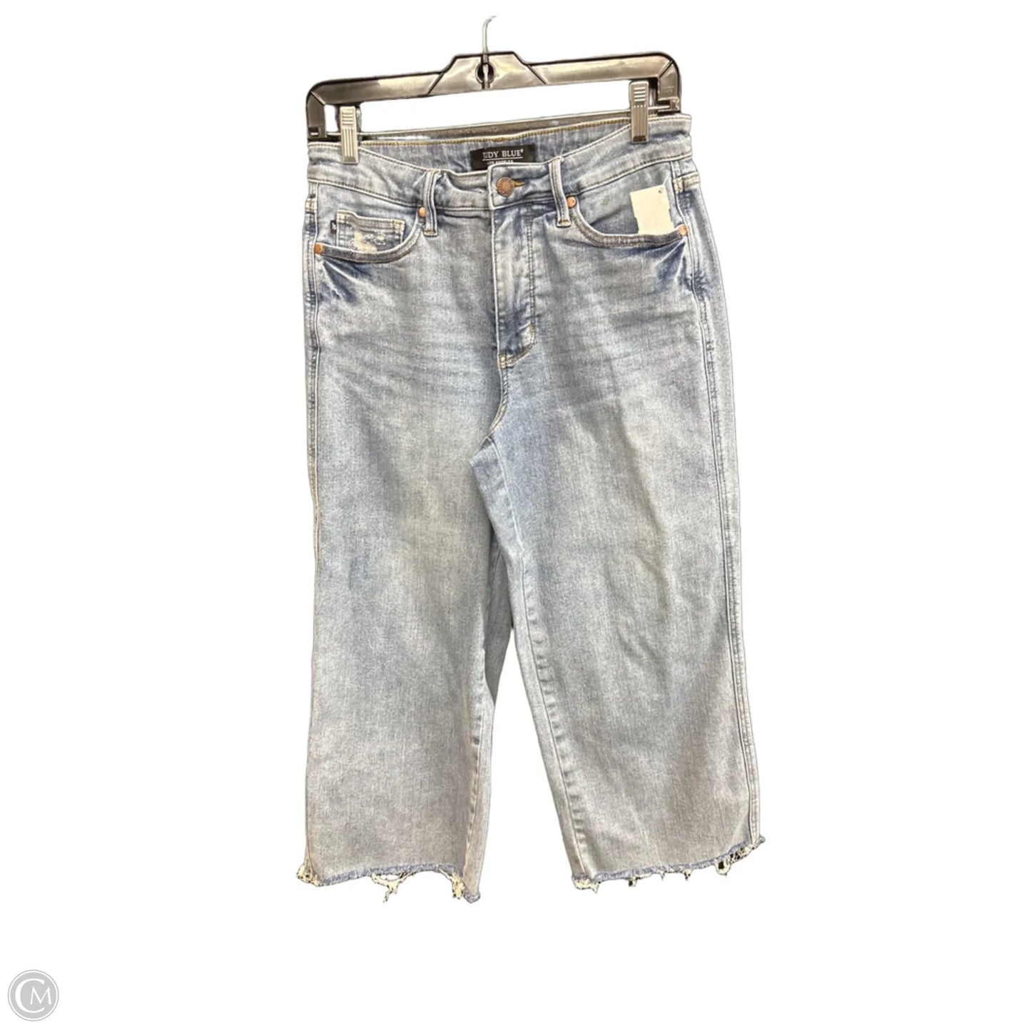 Jeans Wide Leg By Judy Blue In Blue Denim, Size: 8