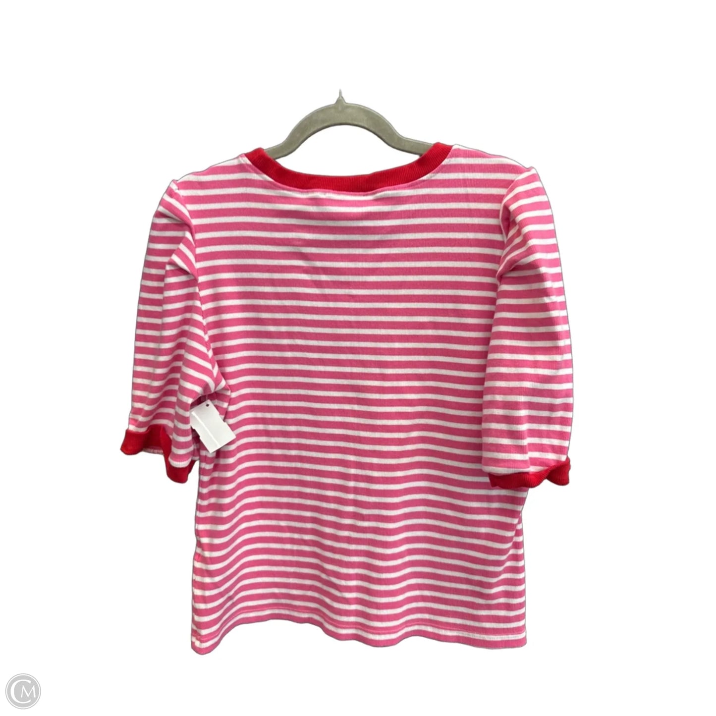 Top Short Sleeve Designer By Rebecca Minkoff In Striped Pattern, Size: Xl