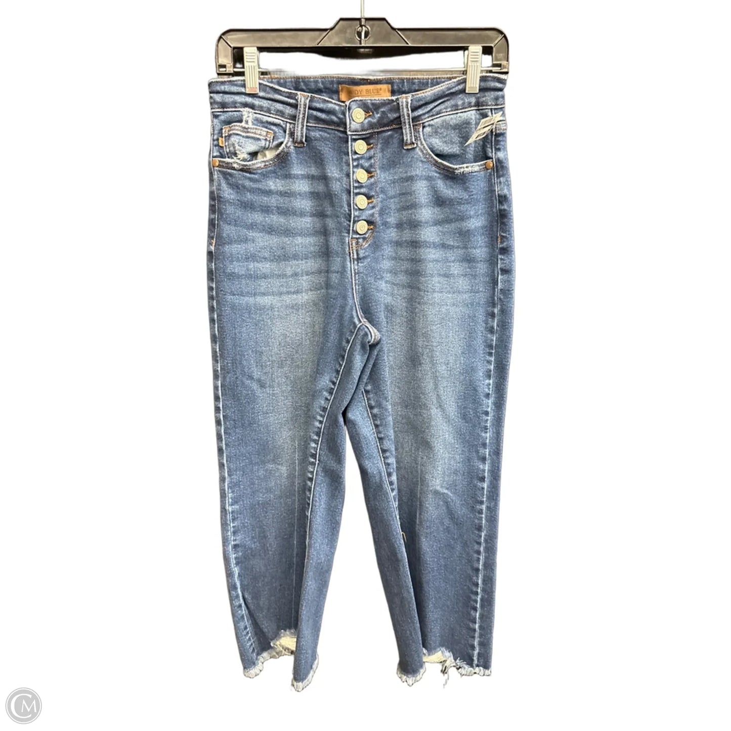 Jeans Wide Leg By Judy Blue In Blue Denim, Size: 8