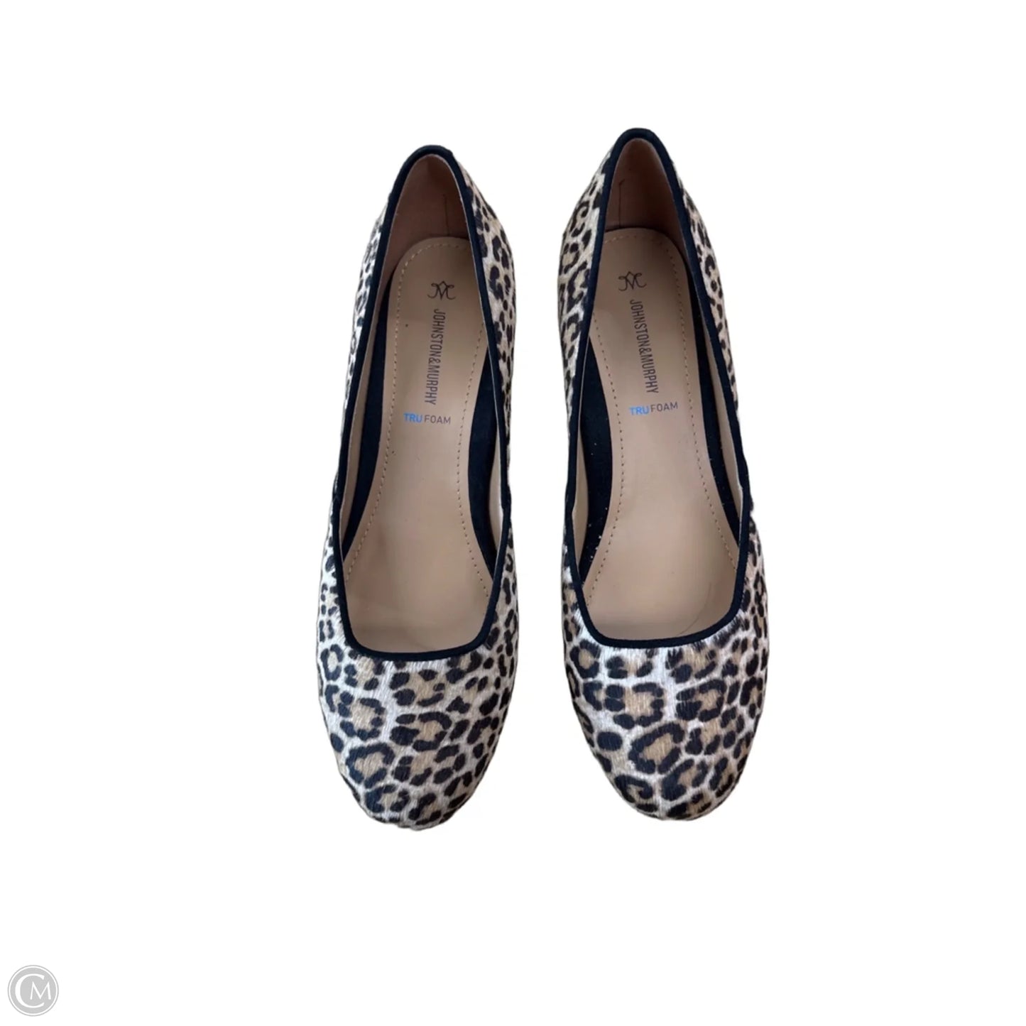 Shoes Heels Block By Johnston & Murphy In Leopard Print, Size: 8
