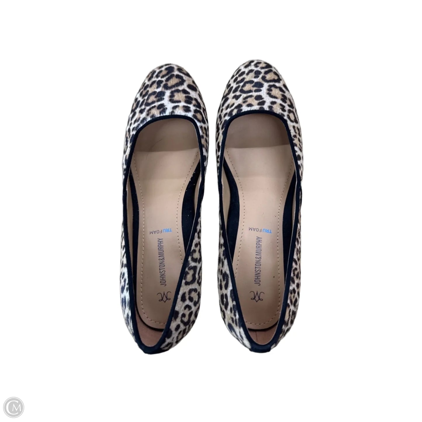 Shoes Heels Block By Johnston & Murphy In Leopard Print, Size: 8