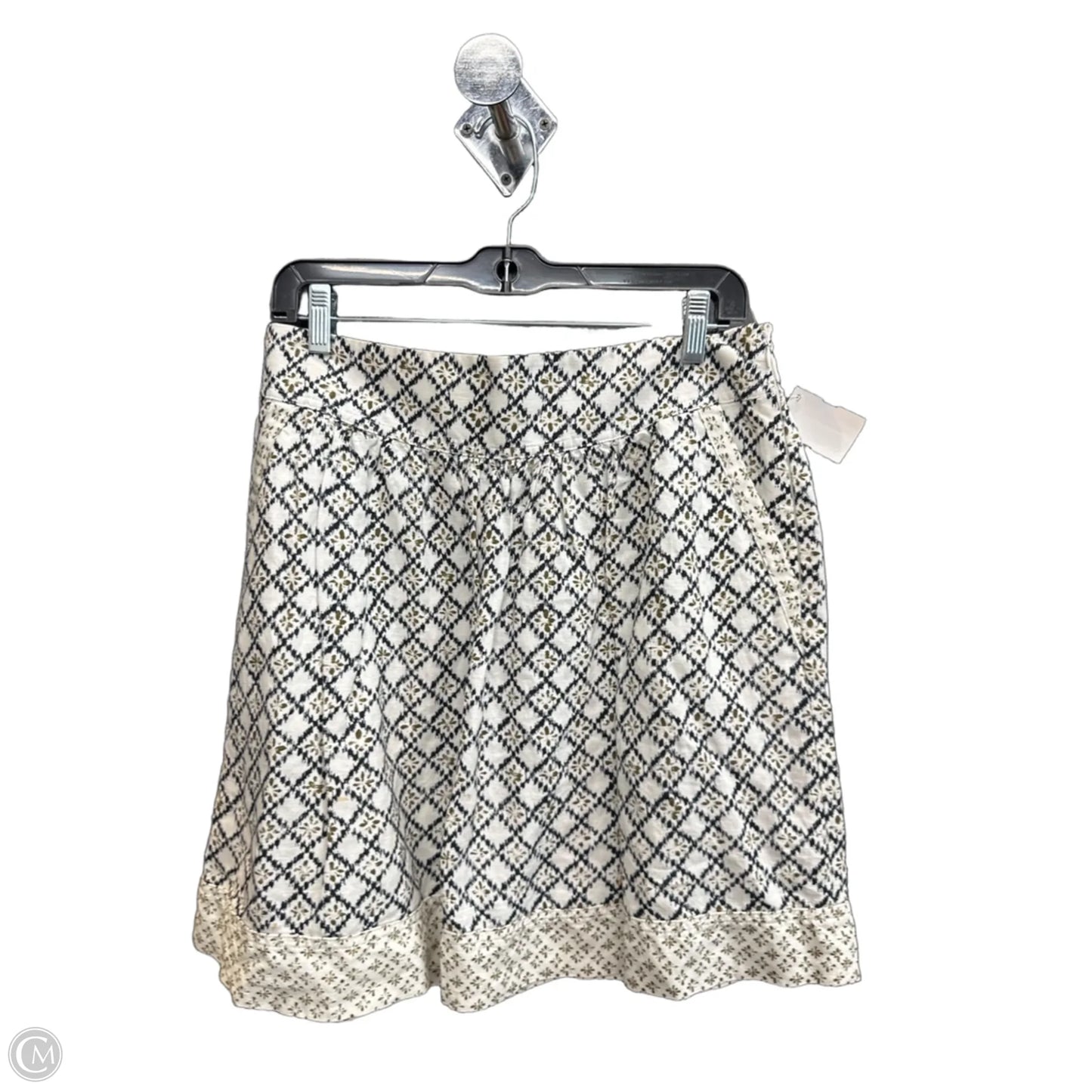 Skirt Mini & Short By Loft In Geometric Pattern, Size: 8