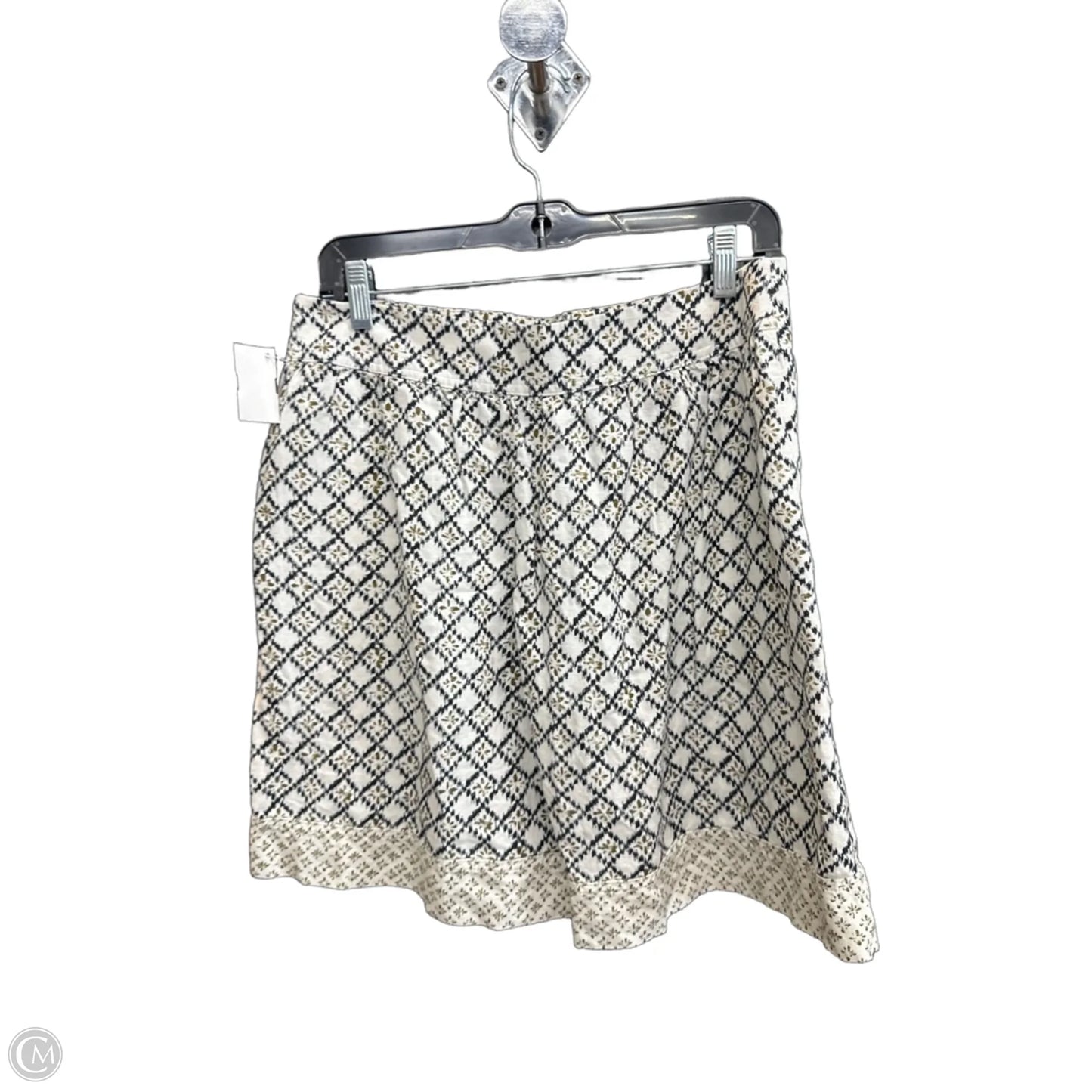 Skirt Mini & Short By Loft In Geometric Pattern, Size: 8