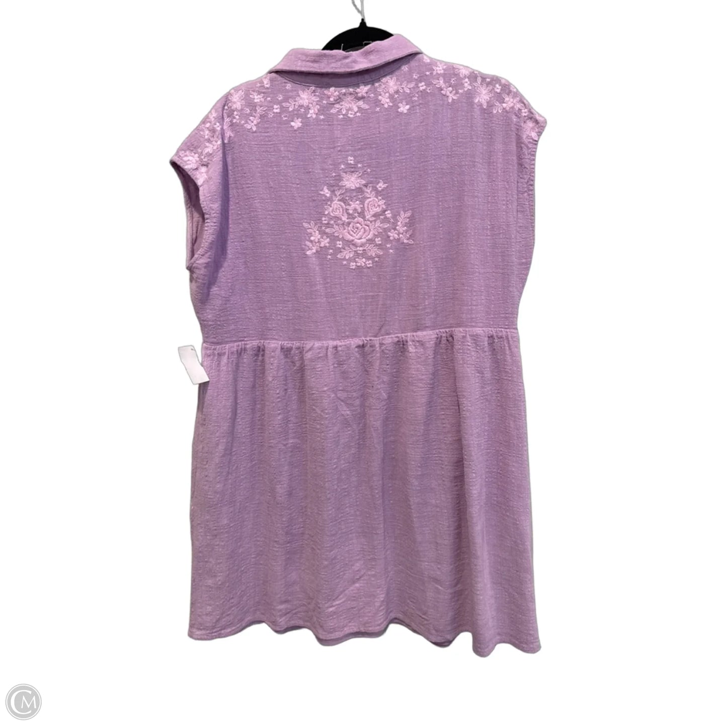 Dress Casual Short By Savanna Jane In Purple, Size: L