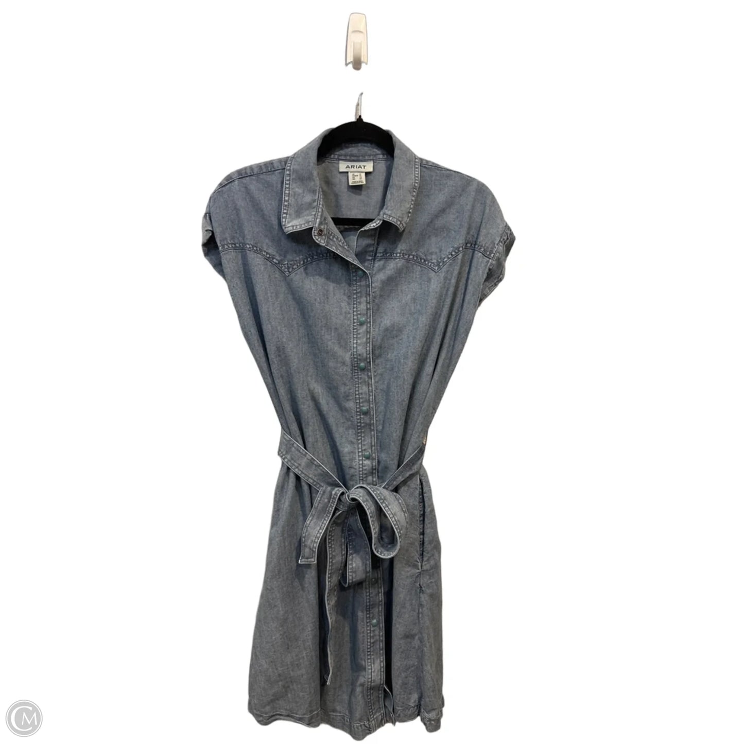 Dress Casual Short By Ariat In Blue Denim, Size: Xl