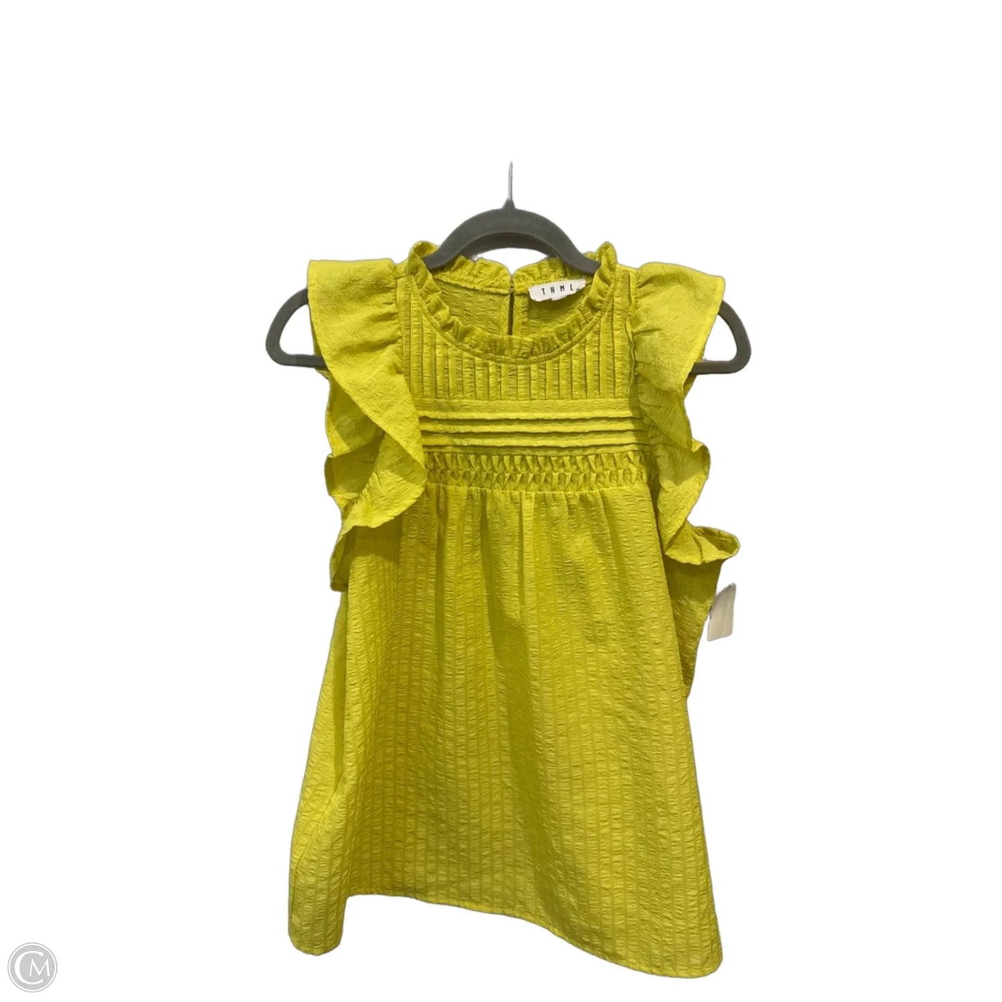 Top Sleeveless By Thml In Green, Size: M