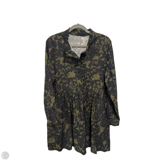 Dress Casual Short By Clothes Mentor In Black & Green, Size: M