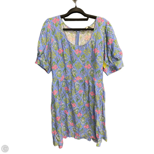 Dress Casual Short By Loft In Floral Print, Size: Xl