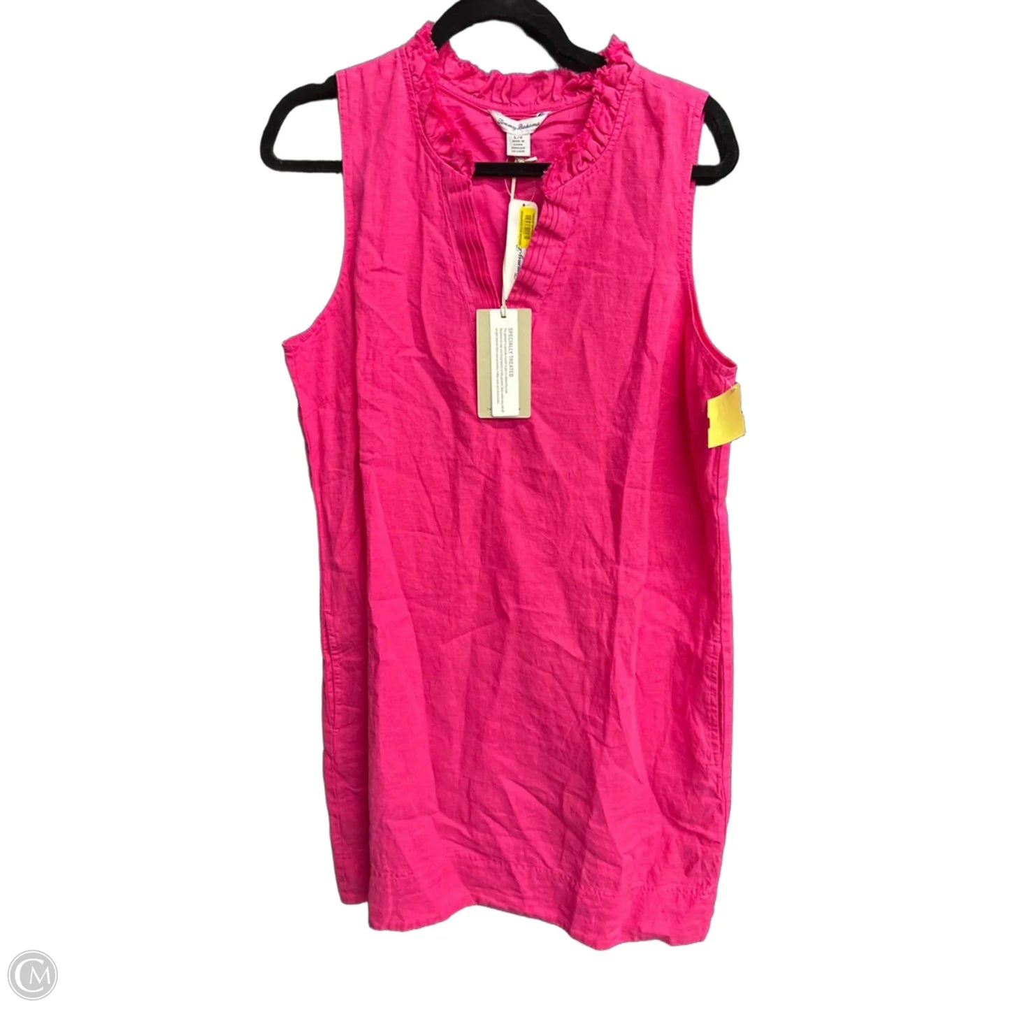 Dress Casual Midi By Tommy Hilfiger In Pink, Size: L