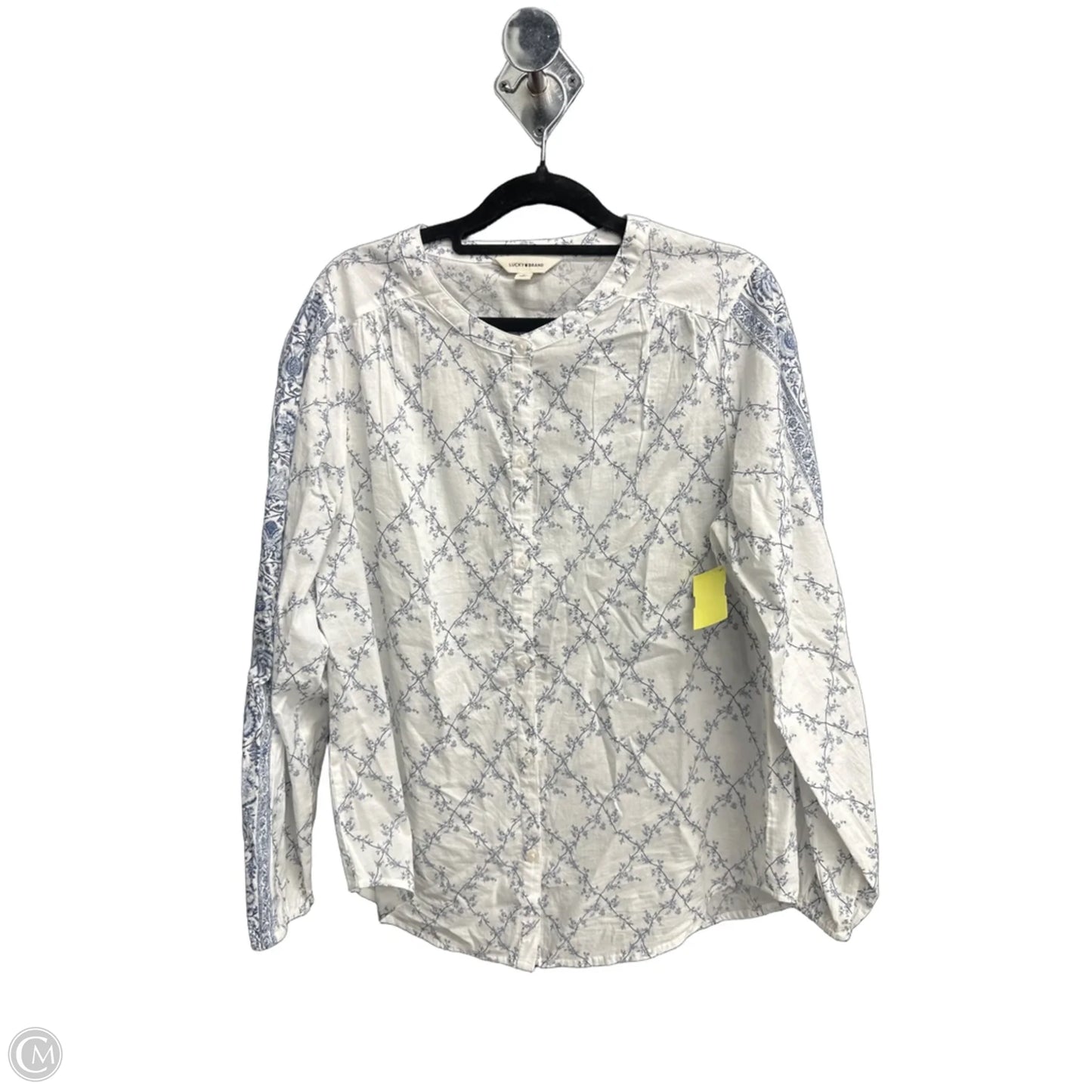 Top Long Sleeve By Lucky Brand In Floral Print, Size: M
