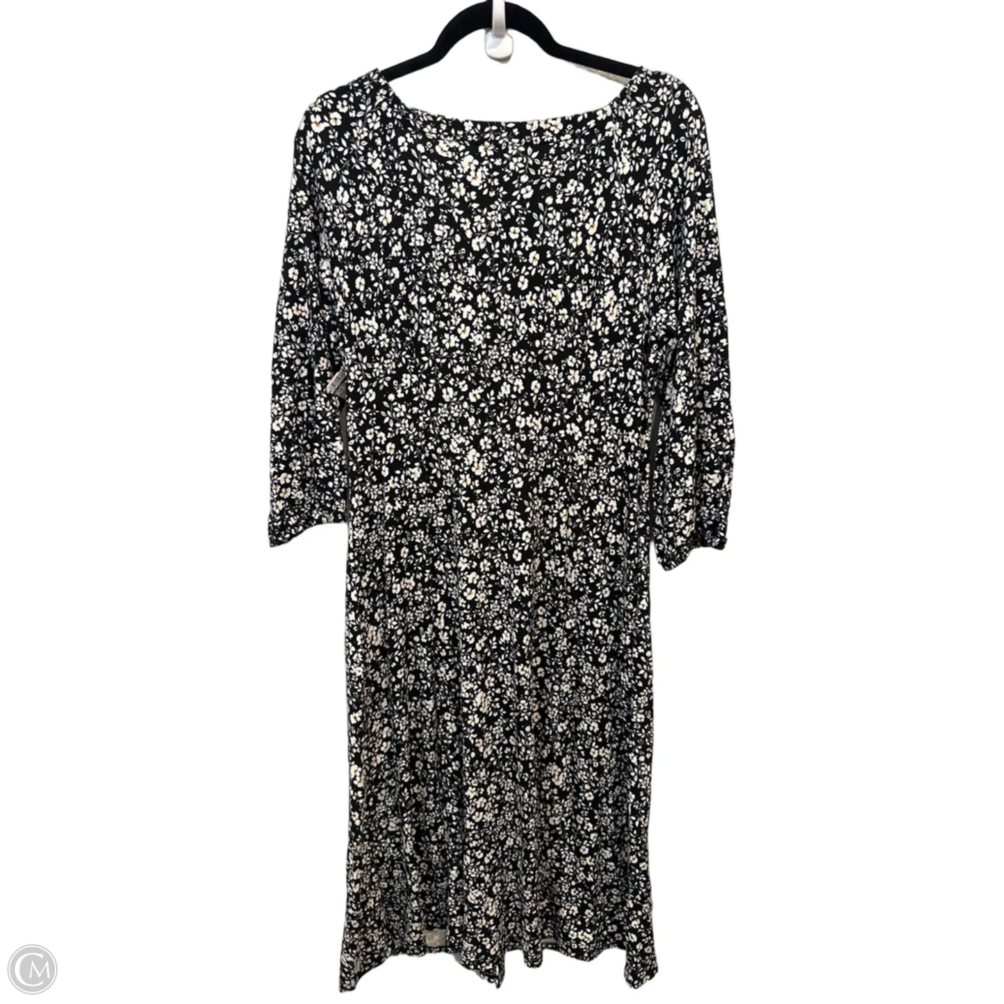 Dress Casual Midi By J. Jill In Floral Print, Size: M
