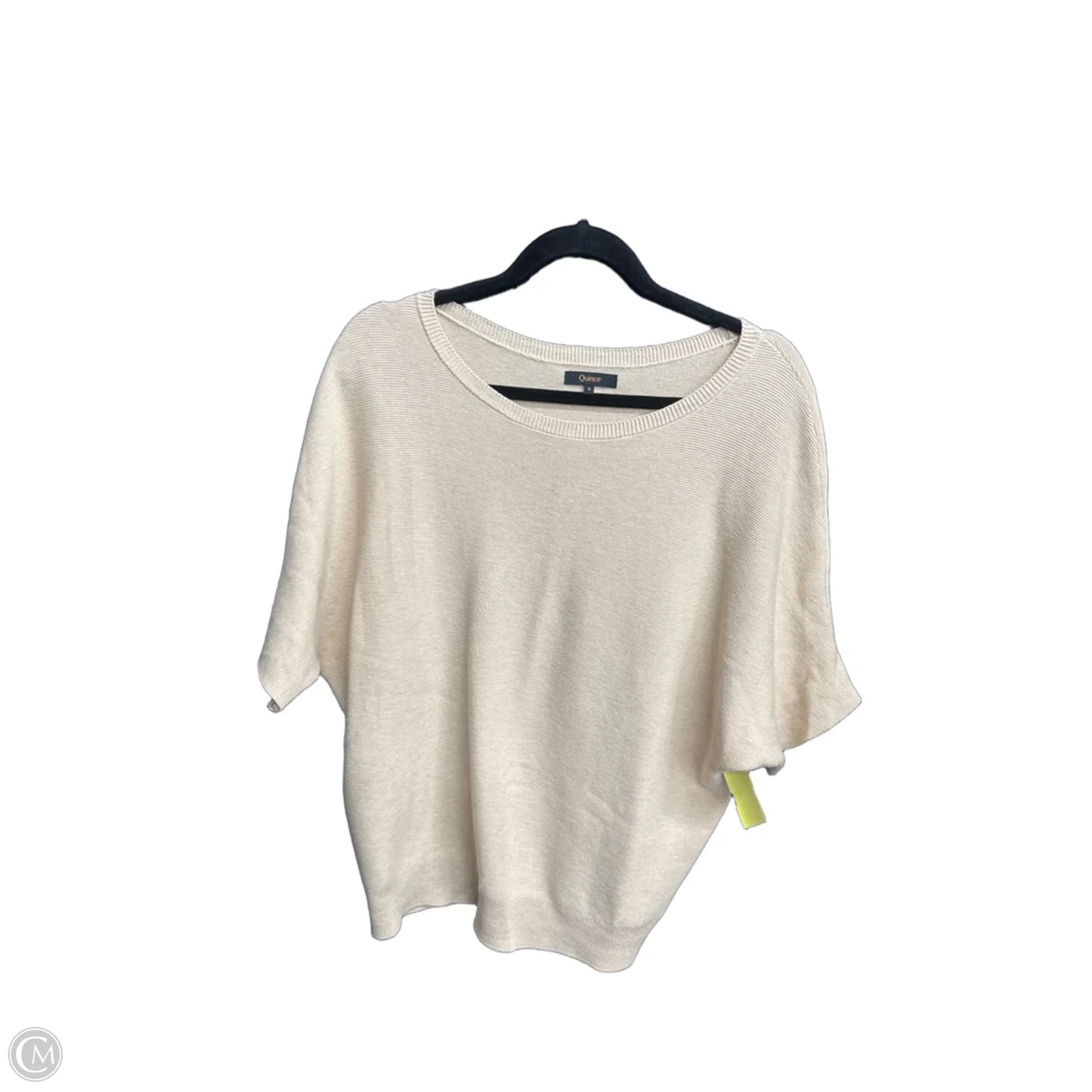 Top Short Sleeve By Quince In Beige, Size: S
