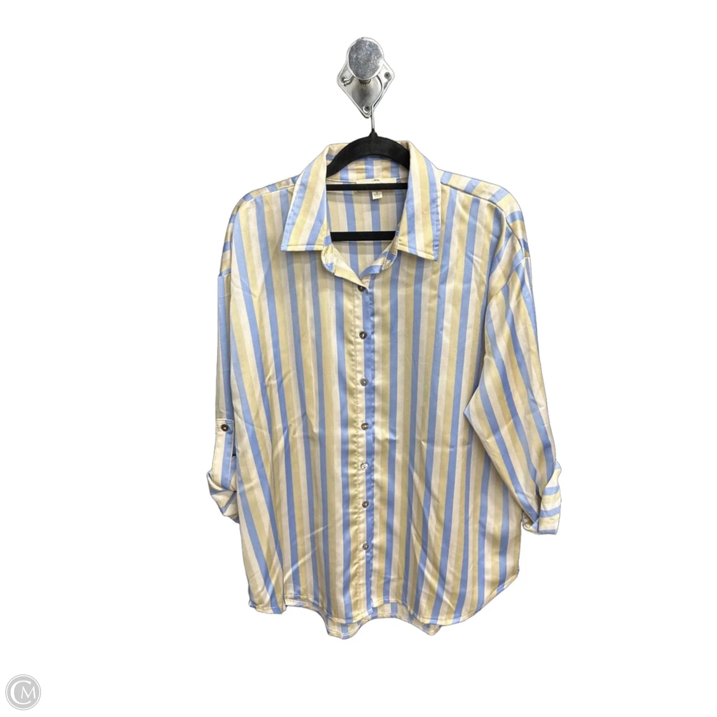 Top Long Sleeve By Entro In Striped Pattern, Size: S
