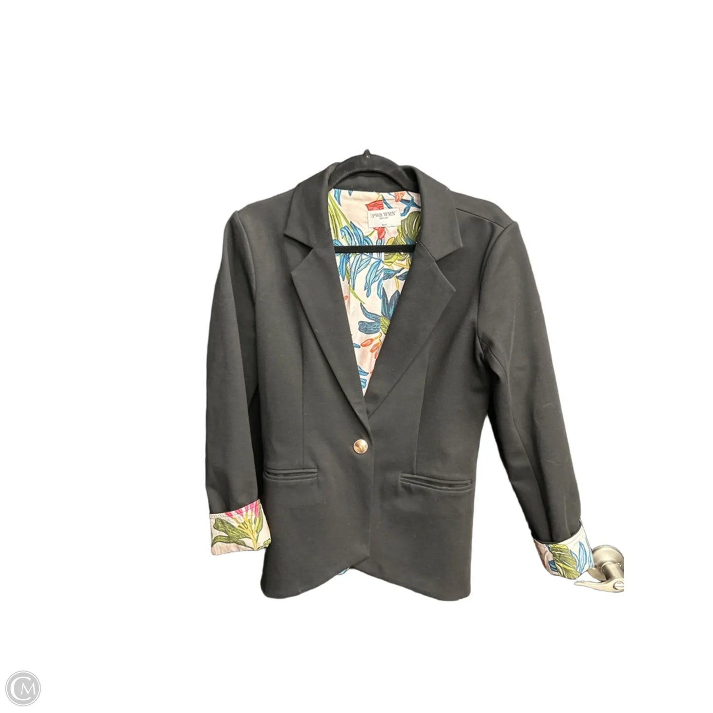 Blazer By Clothes Mentor In Black, Size: S