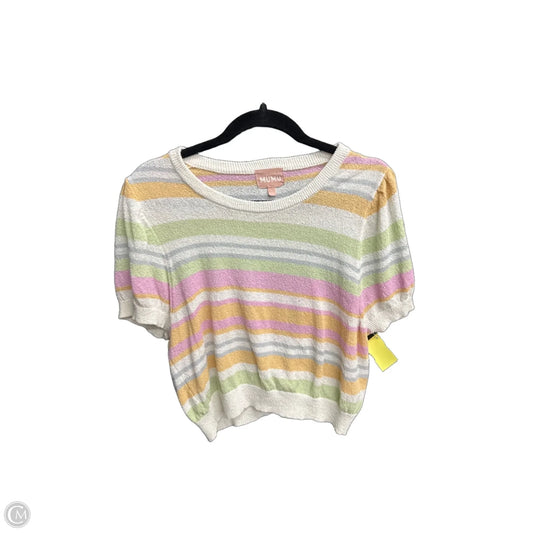 Top Short Sleeve By Show Me Your Mumu In Striped Pattern, Size: L