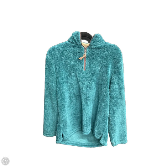Jacket Faux Fur & Sherpa By True Grit In Teal, Size: Xs