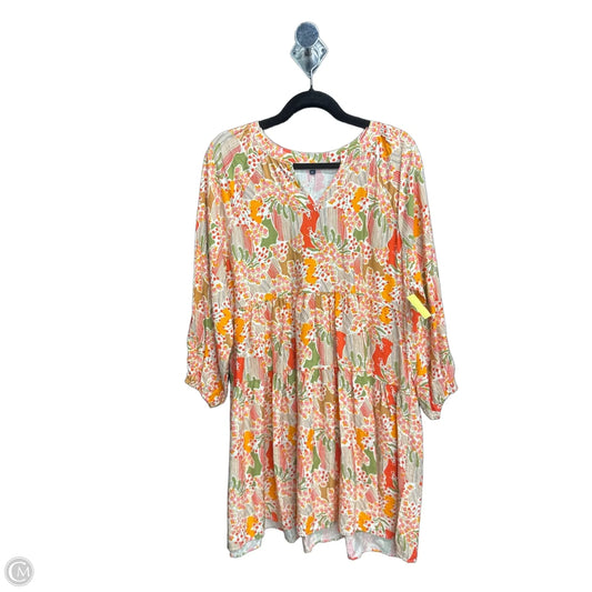 Dress Casual Short By Michelle Mcdowell In Floral Print, Size: L