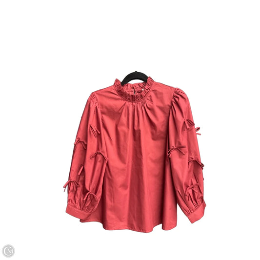 Top 3/4 Sleeve By Entro In Red, Size: L