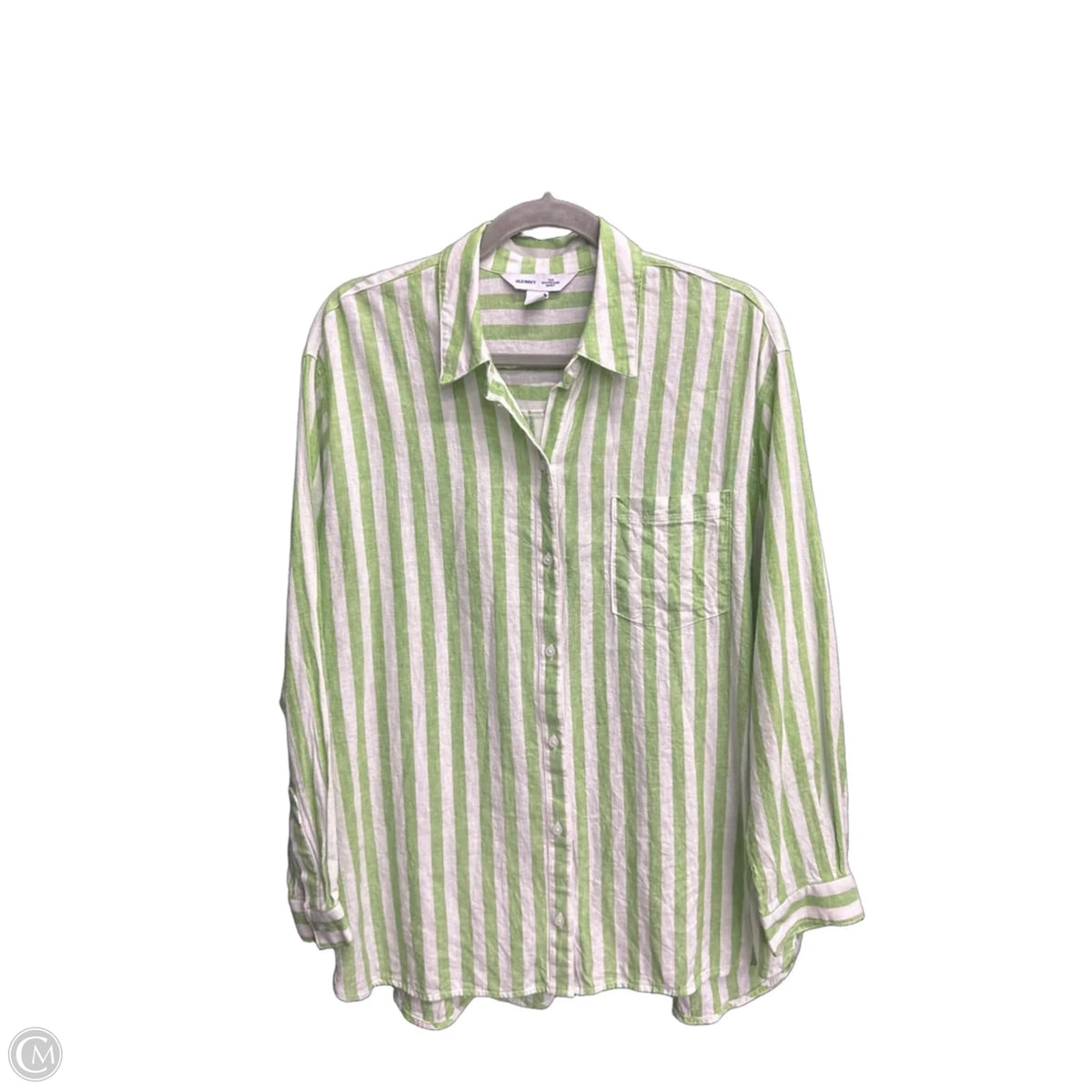 Top Long Sleeve By Old Navy In Striped Pattern, Size: L