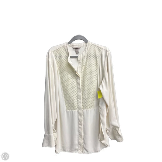 Top Long Sleeve By H&m In Ivory, Size: Xl