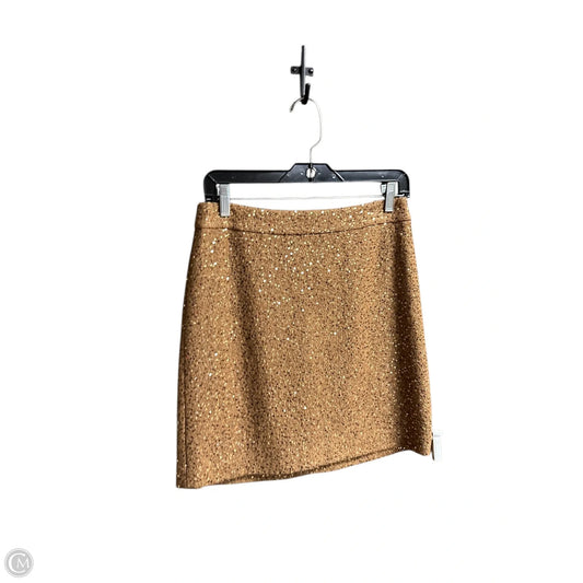 Skirt Mini & Short By Loft In Gold, Size: 4