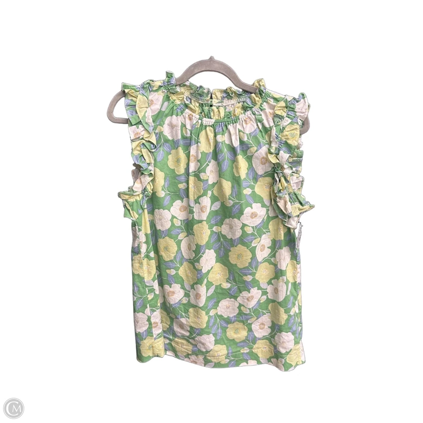Top Sleeveless By Clothes Mentor In Green, Size: S