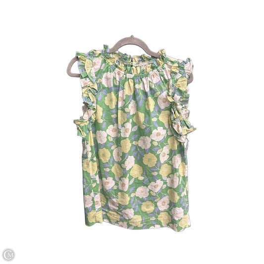 Top Sleeveless By Clothes Mentor In Green, Size: S