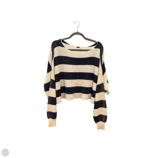 Sweater By Free People In Striped Pattern, Size: S