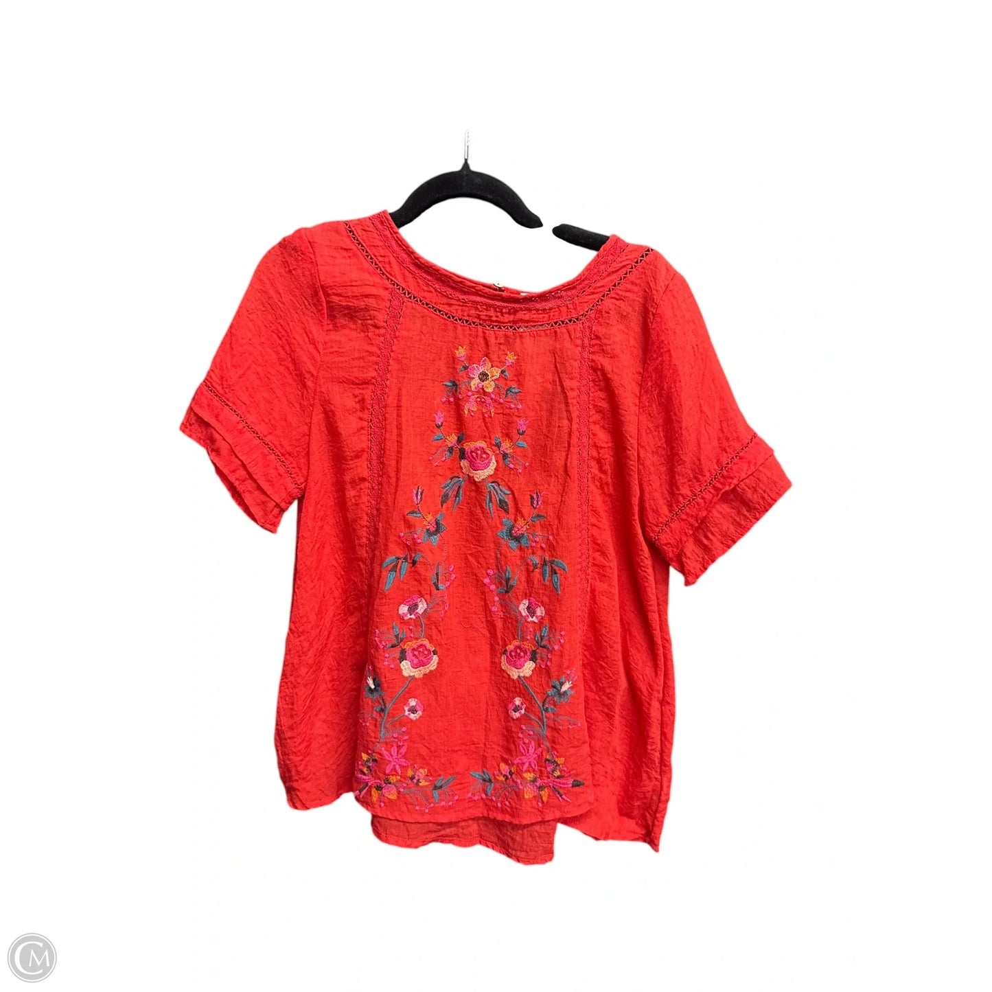 Top Short Sleeve By Umgee In Red, Size: S