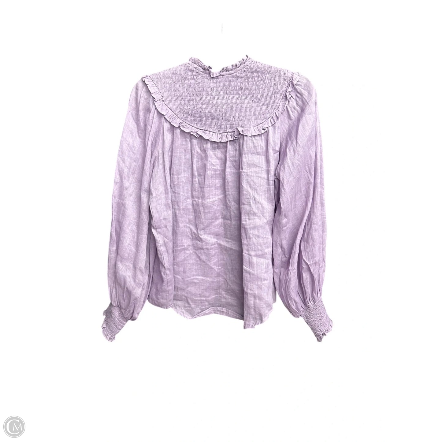 Top Long Sleeve By Fate In Purple, Size: S