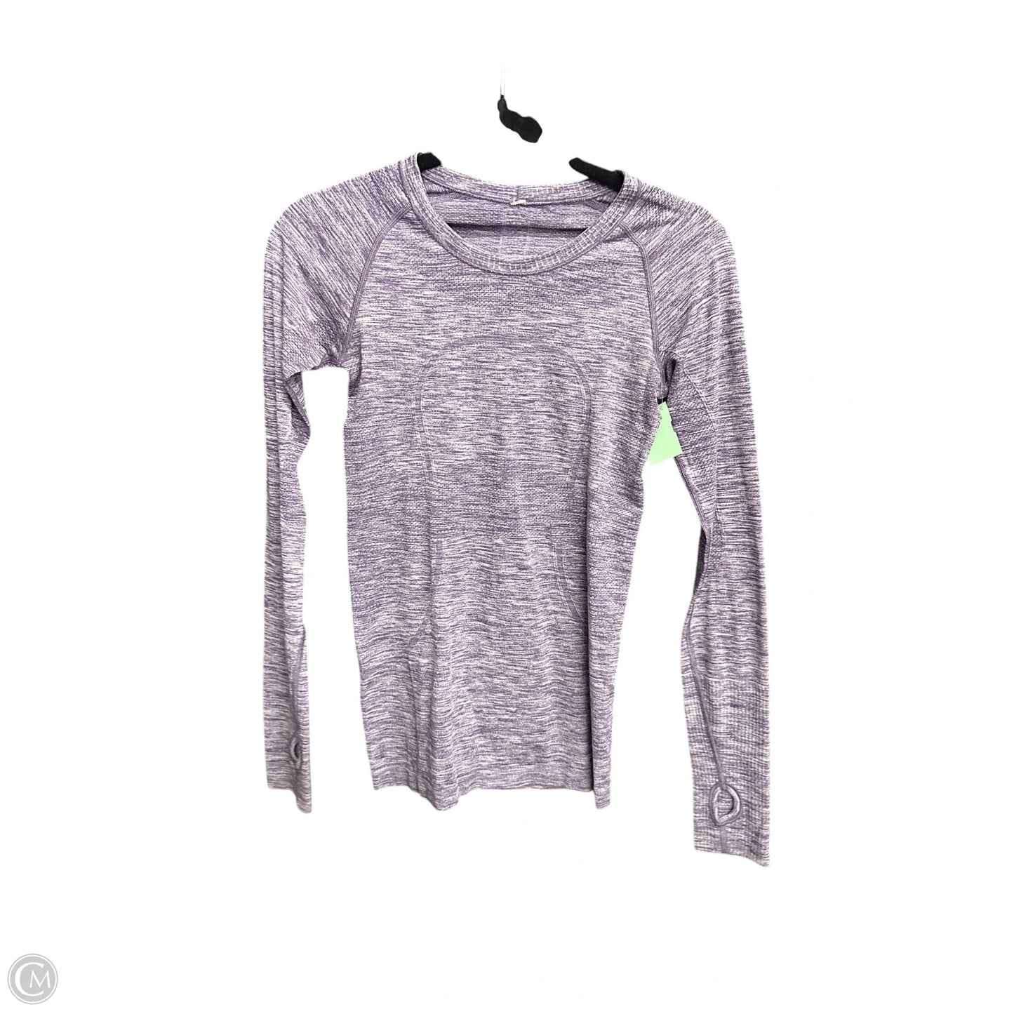 Athletic Top Long Sleeve Crewneck By Lululemon In Purple, Size: S
